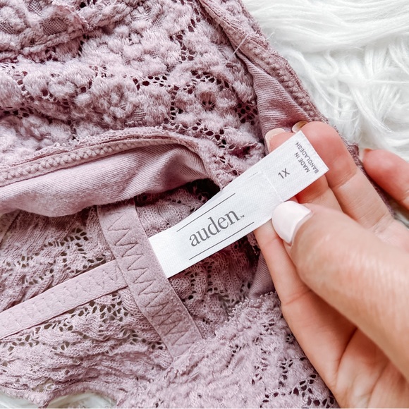 Auden | Orchid Lace Racerback Nursing Bralette - Picture 5 of 6